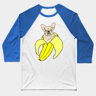 banana white french bulldog doodle Baseball T-Shirt